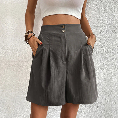 Variant image for Anna Damen Shorts - Elegante Kurze Hosen für Frauen im Modernen Stil, Atmungsaktive Baumwoll-Polyester-Mischung-33