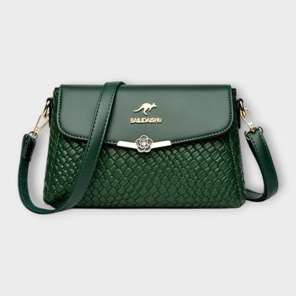 Léora - Elegante Handtasche Damen Schwarz im Vintage-Stil, Schulter- und Crossbody-Trageoptionen-5