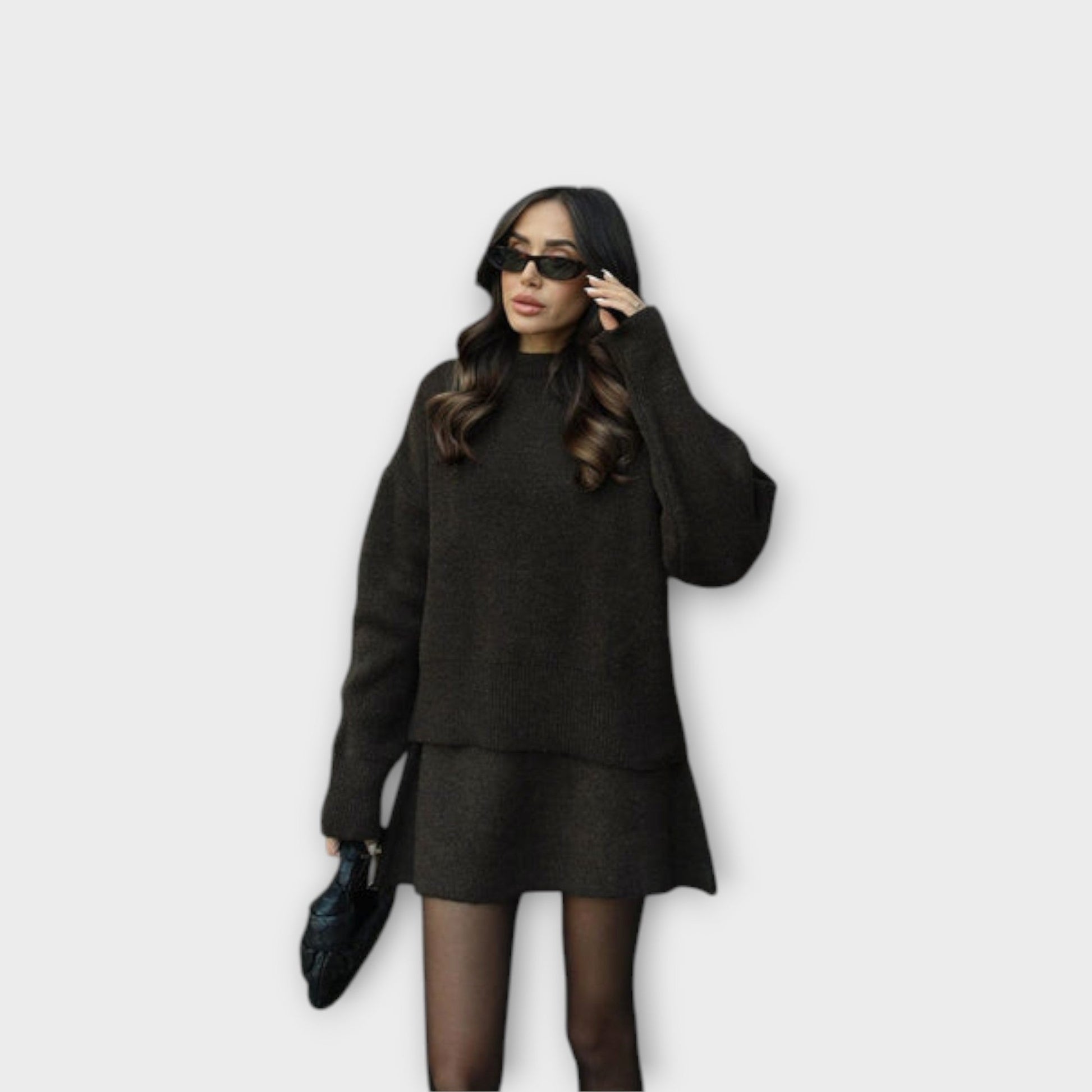 Variant image for Emma - Lässiges Strickset Damen - Weiches Stricktop & Hose - Perfekt Für Herbst - Strickset Damen-13