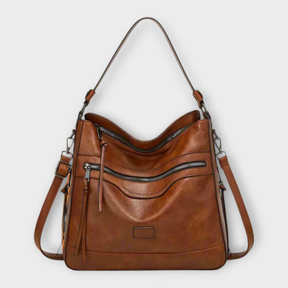Variant image for Léora - Klassische Retro-Schultertasche Damen Braun - Vintage Stil für Alltag und Besondere Anlässe-3