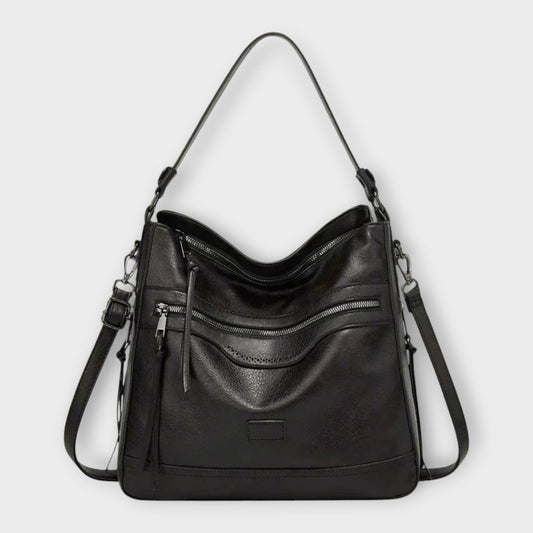 Léora - Klassische Retro-Schultertasche Damen Braun - Vintage Stil für Alltag und Besondere Anlässe-1