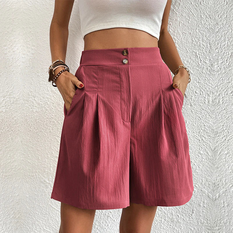 Variant image for Anna Damen Shorts - Elegante Kurze Hosen für Frauen im Modernen Stil, Atmungsaktive Baumwoll-Polyester-Mischung-49