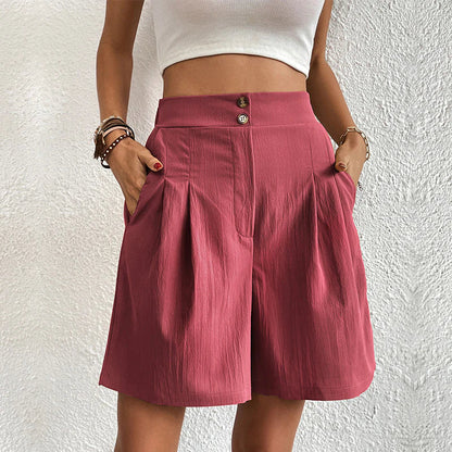 Variant image for Anna Damen Shorts - Elegante Kurze Hosen für Frauen im Modernen Stil, Atmungsaktive Baumwoll-Polyester-Mischung-49