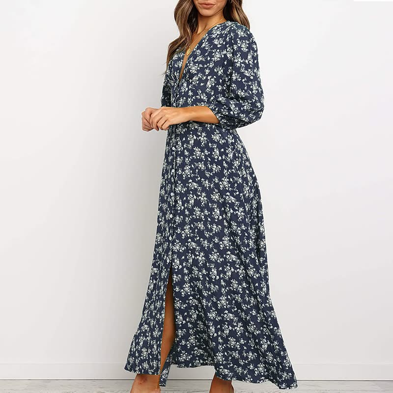 Sophie - Elegantes Maxikleid Sommer Für Damen - Fließendes Lange Kleid Festlich In Hochwertigem Stoff-5