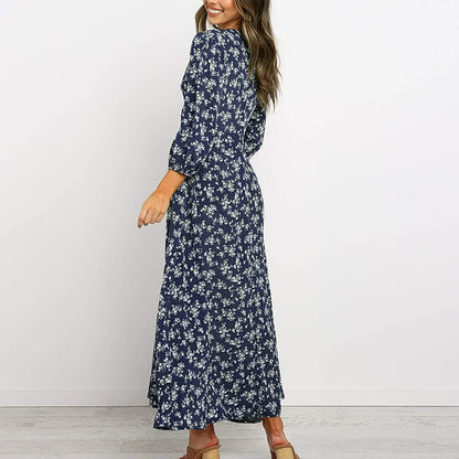 Sophie - Elegantes Maxikleid Sommer Für Damen - Fließendes Lange Kleid Festlich In Hochwertigem Stoff-3