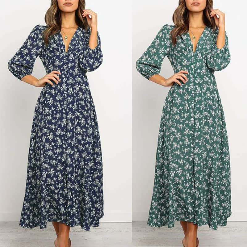 Sophie - Elegantes Maxikleid Sommer Für Damen - Fließendes Lange Kleid Festlich In Hochwertigem Stoff-6