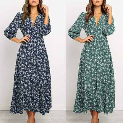 Sophie - Elegantes Maxikleid Sommer Für Damen - Fließendes Lange Kleid Festlich In Hochwertigem Stoff-6