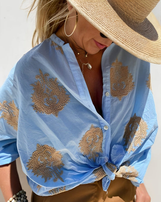 Sara - Stilvolle Weiße Bluse Damen - Trendige Damenbluse Für Elegante Anlässe-1