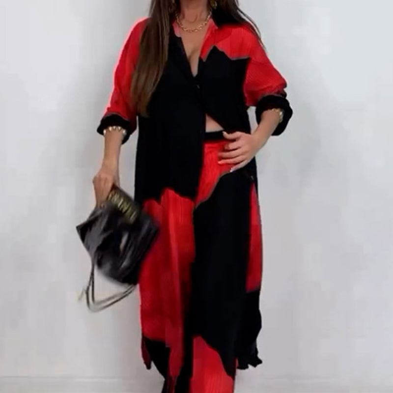 Max: Damen Set Aus Langen Hemd Und Bequemen Hosen Im Twin Set Stil - Perfekt Für Entspannte Tage-4