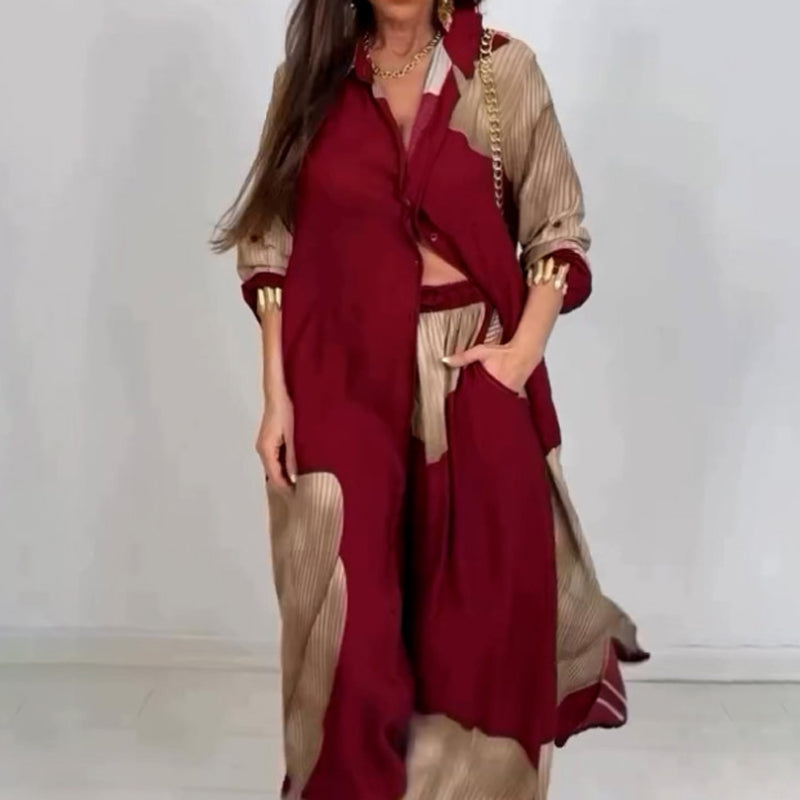 Variant image for Max: Damen Set Aus Langen Hemd Und Bequemen Hosen Im Twin Set Stil - Perfekt Für Entspannte Tage-17