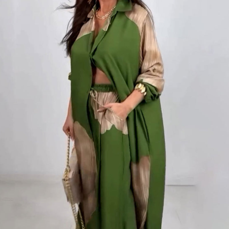 Variant image for Max: Damen Set Aus Langen Hemd Und Bequemen Hosen Im Twin Set Stil - Perfekt Für Entspannte Tage-25