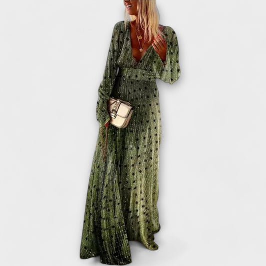 Sophie - Elegantes Damenkleid Mit Polka-Dot-Print Für Festliche Anlässe Und Hochzeiten-1
